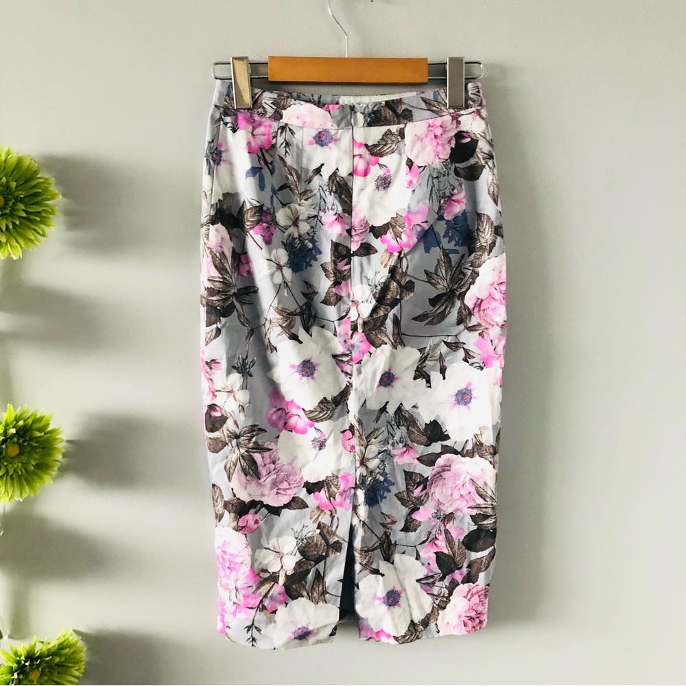 Mohito | Cotton Floral Pencil Skirt - Picture 2 of 9
